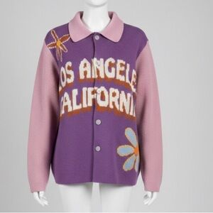 PacSun Los Angeles California Knit Collared Cardigan